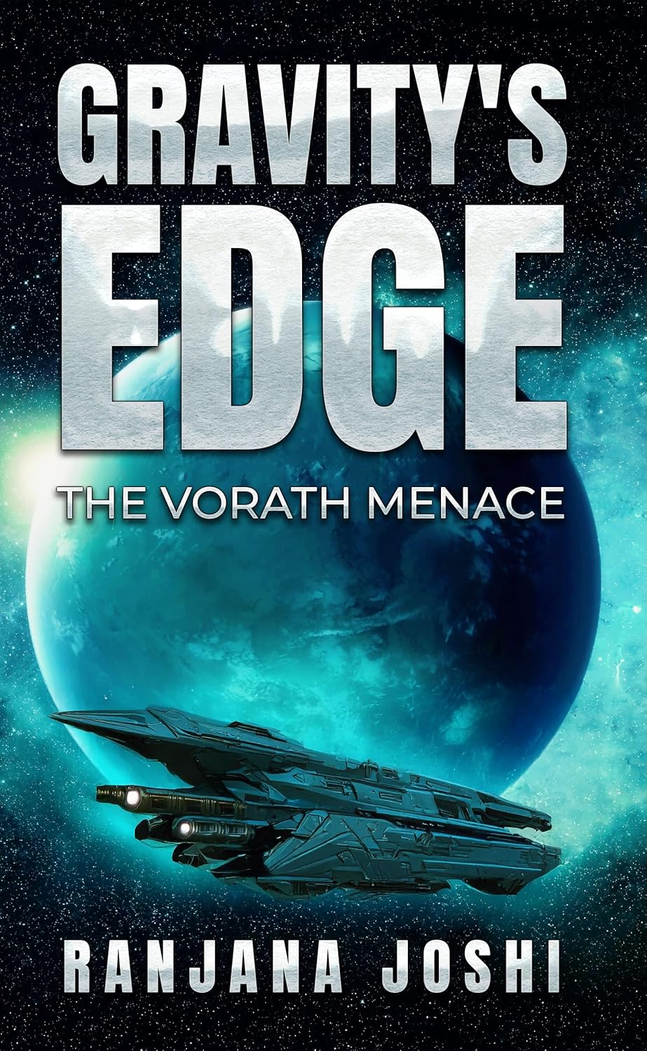 Cover of The Vorath Menace, book 2 of the Gravity's Edge sci-fi space thriller by Ranjana Joshi